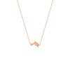 Plated Sterling Silver Mini CZ Dolphin Necklace