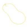 Neon Yellow Enamel Bead Piatto Chain