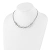 Sterling Silver Polished w/2.5in ext. Necklace