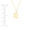 Script 'Q' with Diamond Bezel Necklace