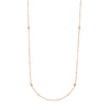 Sterling Silver D/C Bead and Mini Bead Long Necklace
