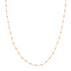 Baby Pink Enamel Bead Piatto Chain