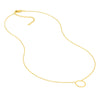 Open Wire Circle Adjustable Necklace