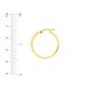 Large Neon Pink Enamel Round Hoops
