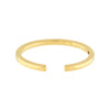 Polished Squared Tube Cuff Bangle