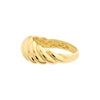 Polished Twist Ribbed Ring