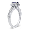 14K 0.25Ct Diamond Sapphire Ring