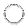 14K White Gold Diamond Wedding Band