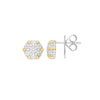 Diamond Pave Round Stud Earrings (1/2tcw)