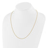 Sterling Silver Gold-plated Adjustable 1mm Spiga Chain