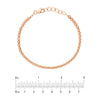 Sterling Silver Diamond-Cut Beads Adjustable Bracelet