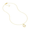 Diamond Gothic 'G' Necklace