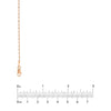 1.35mm Rose/White Dorica Chain with Lobster Lock