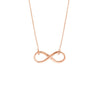 Plated Sterling Silver Infinity Necklace