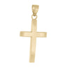 Straight-Edged Polished Cross Pendant