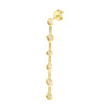 Mixed Diamond Bezel Dangle Earrings