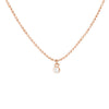 Diamond Drops Necklace on D/C Bead Chain