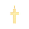 Fancy Polished Grooved Cross