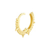 Bead N Spike Hoop Earrings