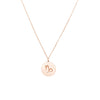Capricorn Organic Disc Pendant Necklace