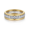 14K White-Yellow Gold Diamond Anniversary Band