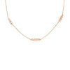Mini Block Nameplate Station Necklace