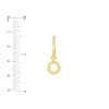 Open Circle Dangle Earrings on Fish Hook
