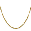 14K 2.75mm Diamond-Cut Lightweight Rope Chain
