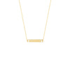 Mini Bar Necklace with Paw Cutouts