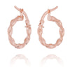 Twisted Mini Hoop Earrings