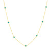 Teal Enamel Mini Star Necklace