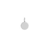 Small Jagged Circle Engravable Charm