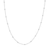 Sterling Silver Bead Station Chain