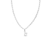 Gothic Initial Paper Clip Necklace