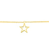 Star Trio Adjustable Anklet