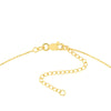Diamond Staple Bar Drops Duet Necklace