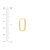 Diamond Channel 17mm Hoop Earrings