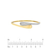 Diamond Pave Teardrop Bypass Bangle