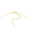 Cut Out Circle w/Dangle Cross Necklace