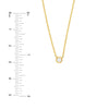 Bezel Set Round Diamond Necklace (1/10tcw)