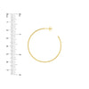 40mm x 1.2mm Hoop Post Earrings