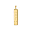 Vertical Bar with Egyptian Hieroglyphics Pendant