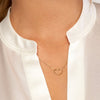 Open Wire Heart Adjustable Necklace