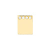 Flushed Diamond J-Huggie Earrings
