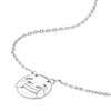 Sterling Silver Laughing Emoji Adjustable Necklace