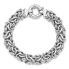 Sterling Silver RH-plated Fancy Link Bracelet
