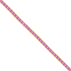 2.0mm Pink Sapphire Straight Tennis Bracelet