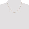 14K Rose Gold .7mm Box with Lobster Clasp Chain