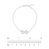 Infinity on Chain Bracelet with Diamond
