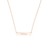 Engravable Bar &amp; Adjustable Necklace